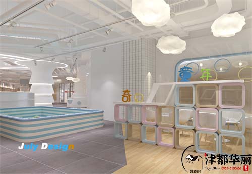 海原奇幻童年母婴店设计方案鉴赏|用爱筑起的温馨和舒适