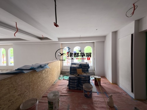 海原装修公司|海原酵雅餐厅设计装修项目施工后期进度