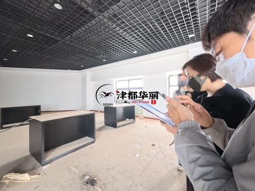 海原装修公司|海原海乐酒店装修设计现场勘察