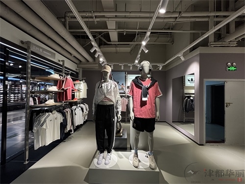海原阿迪品牌专卖店装修设计项目|津都华丽设计